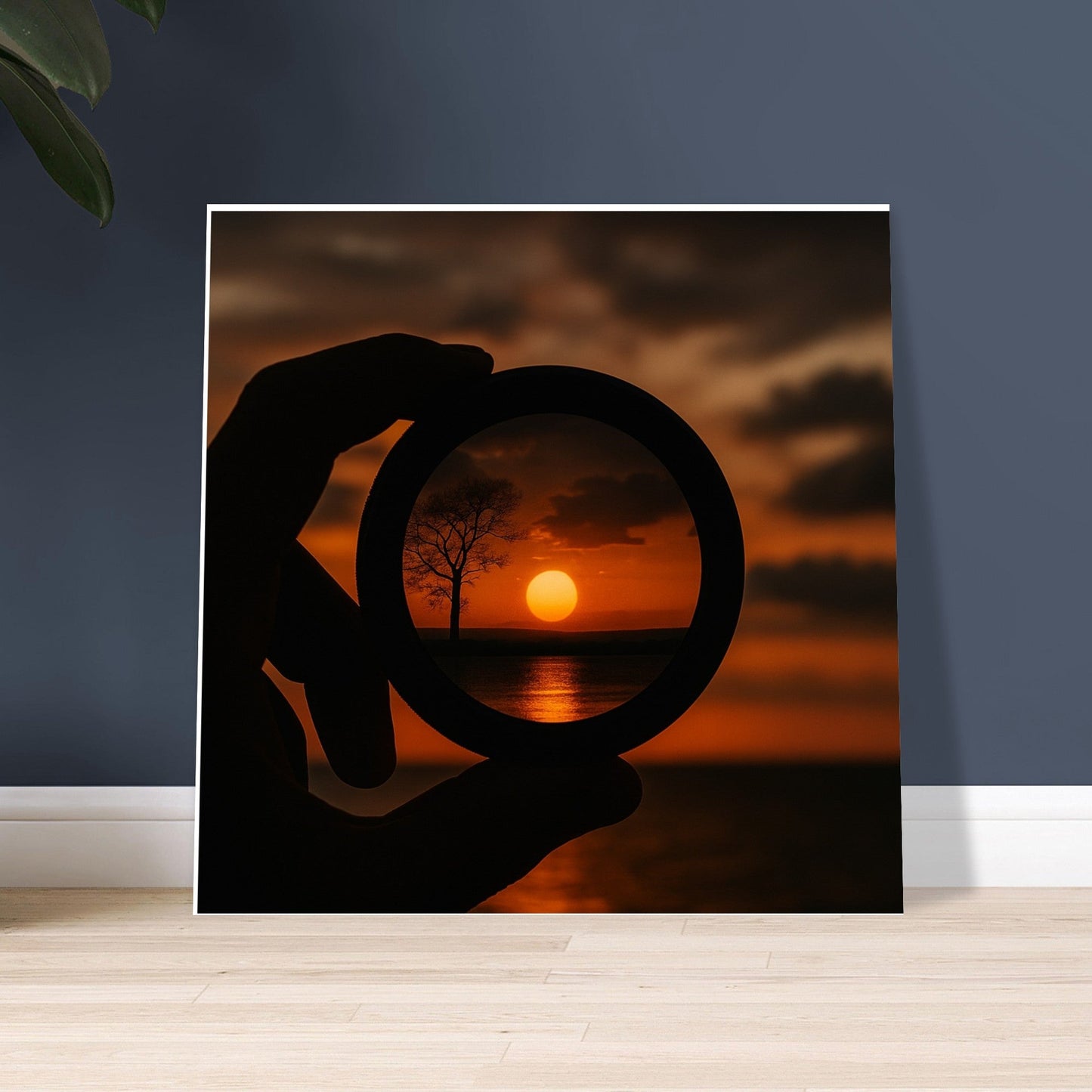 Sunset Through Lens Poster | Stunning Semi-Gloss Print | Perfect Wall Art Gift