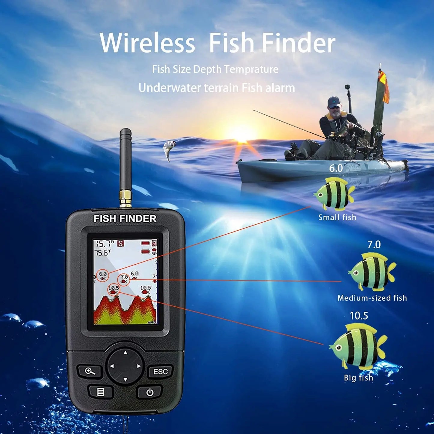 Wireless Sonar Portable Fishing Detector