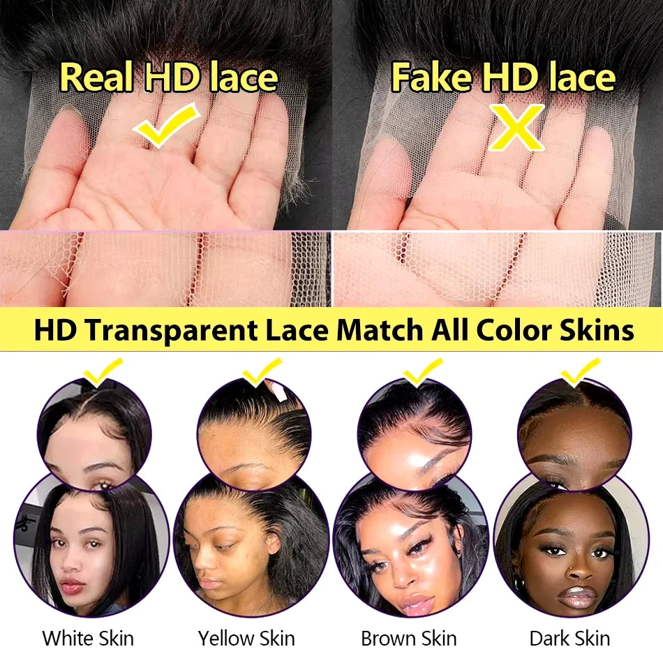 Mossily Chocolate Brown Wigs 13x6 HD Lace Front Human Hair Wig For Women Brazilian 220% Body Wave Brown Colored Lace Front Wig