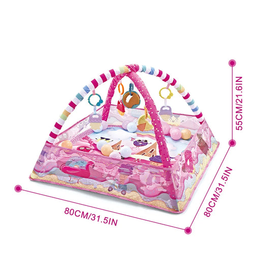 Baby Fitness Frame Crawling Play Mat Multifunction Fence Floor Toddler Activity Gym Game Rack Activity Blanket For Baby Toy Gift