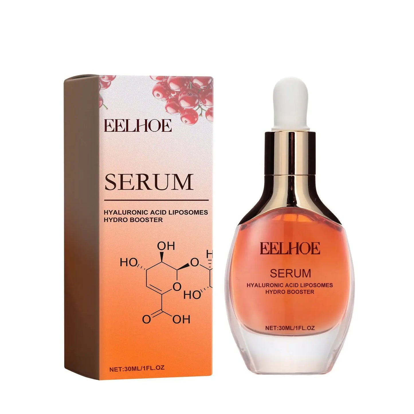 Eelhoe 30ml Hyaluronic Acid Facial Serum Reduce Wrinkles Crow'S Feet Improve Dullness Pore Shrink Skin Moisturizing Face Serum