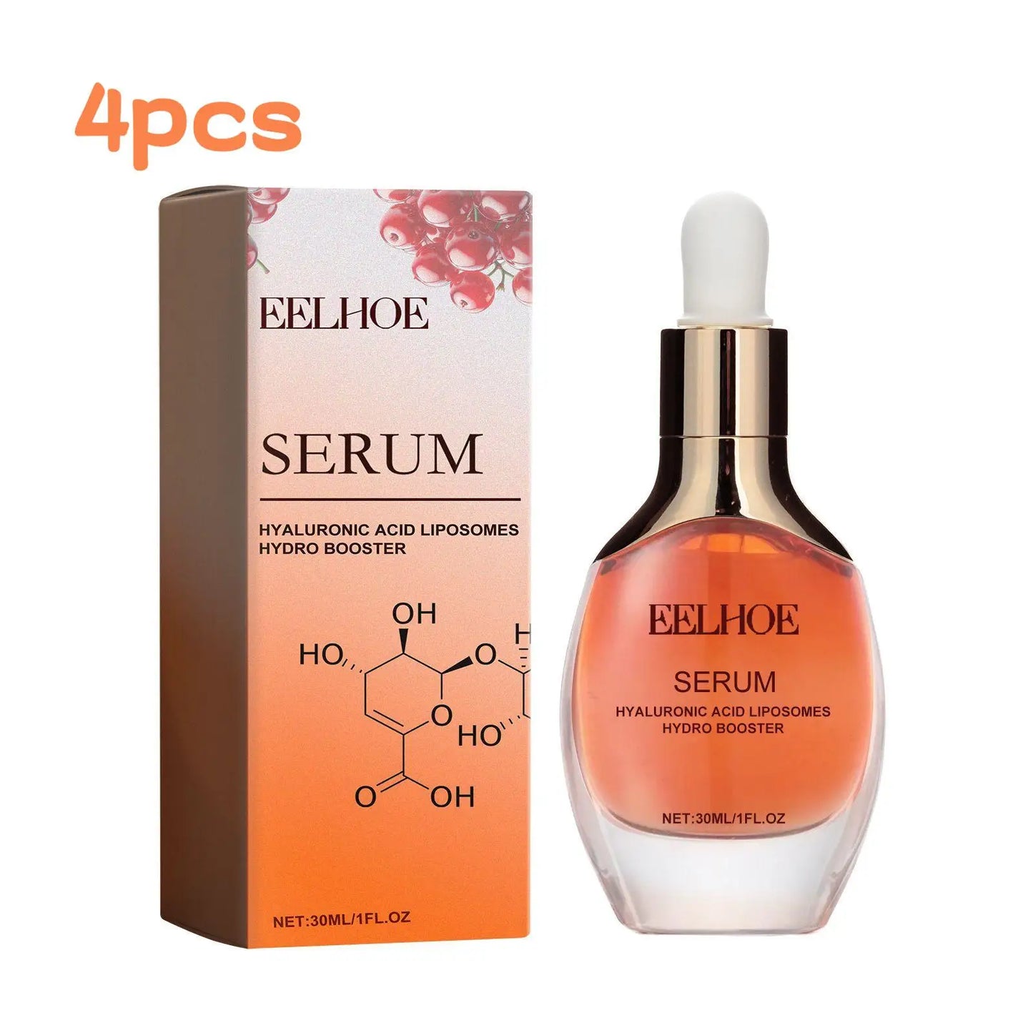 Eelhoe 30ml Hyaluronic Acid Facial Serum Reduce Wrinkles Crow'S Feet Improve Dullness Pore Shrink Skin Moisturizing Face Serum