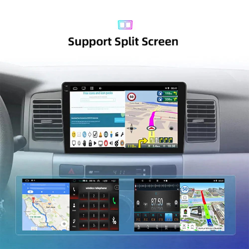 MTIJIEY 4+64G 8Core Android13 Carplay Car Radio For Honda CR-V 3 RE CRV 2007-2011 Multimedia Video Player 2 Din Navigation GPS