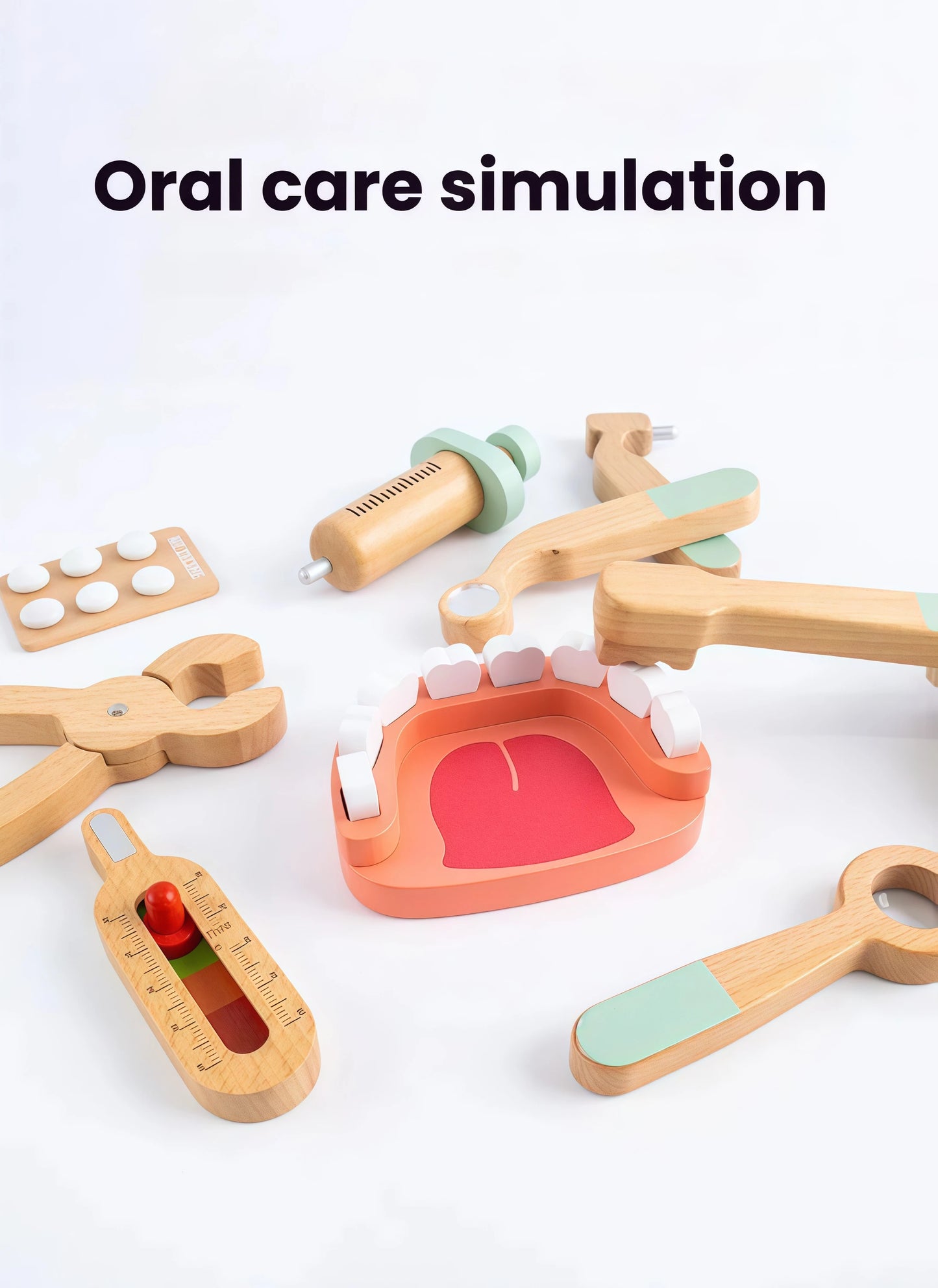 Wooden Doctor Kit For Kids,Pretend Playset For Toddlers With Medical Bag For Boys and Girls Fun Role Playing Game