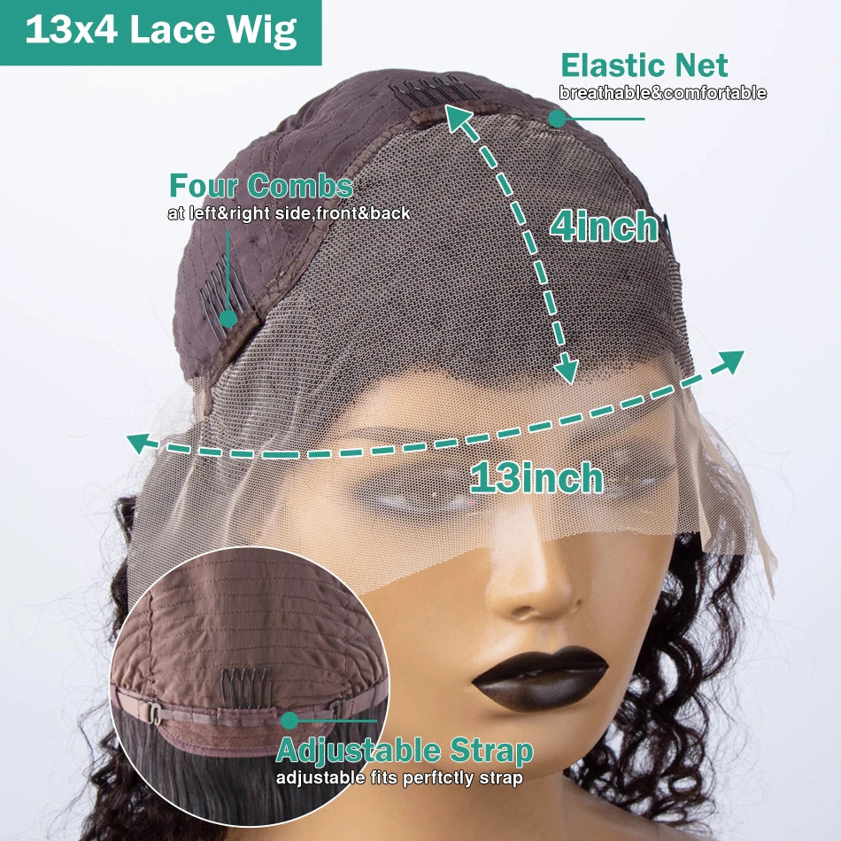 Mossily Chocolate Brown Wigs 13x6 HD Lace Front Human Hair Wig For Women Brazilian 220% Body Wave Brown Colored Lace Front Wig