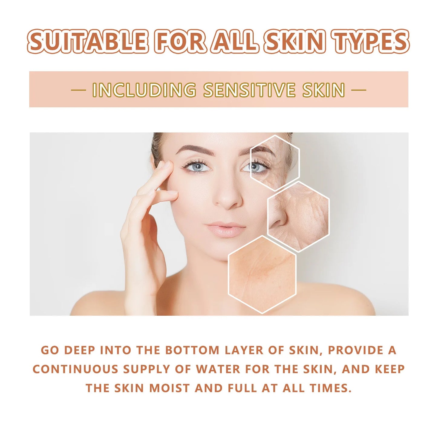 Eelhoe 30ml Hyaluronic Acid Facial Serum Reduce Wrinkles Crow'S Feet Improve Dullness Pore Shrink Skin Moisturizing Face Serum