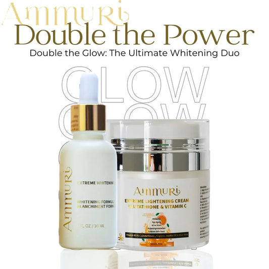 Ammuri Whitening Cream and Serum Set for Bright Skin