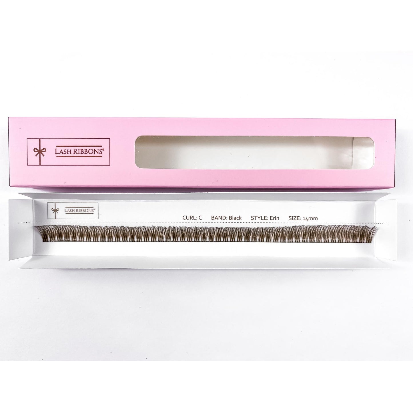 'C' Curl Brown Lash Ribbons® Starter Kit (With Clear Lash Bond)