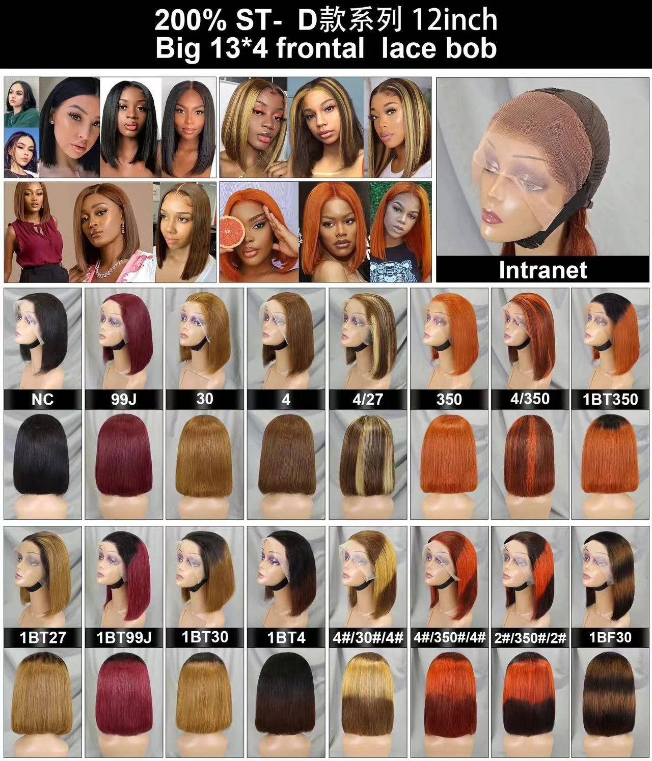 Peosaard Human Hair Wig, Bob Wig, 14 Inch Short Straight Black, HD Lace Front, Pre Plucked, Wigs Human Hair