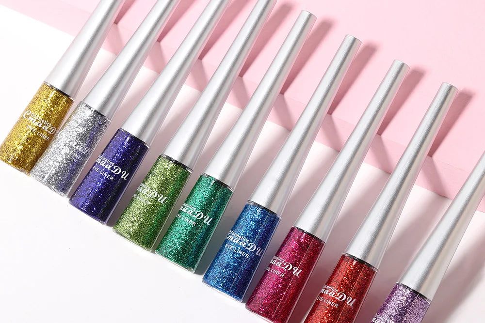 16 Colors Shiny Glitter Liquid Eyeliner