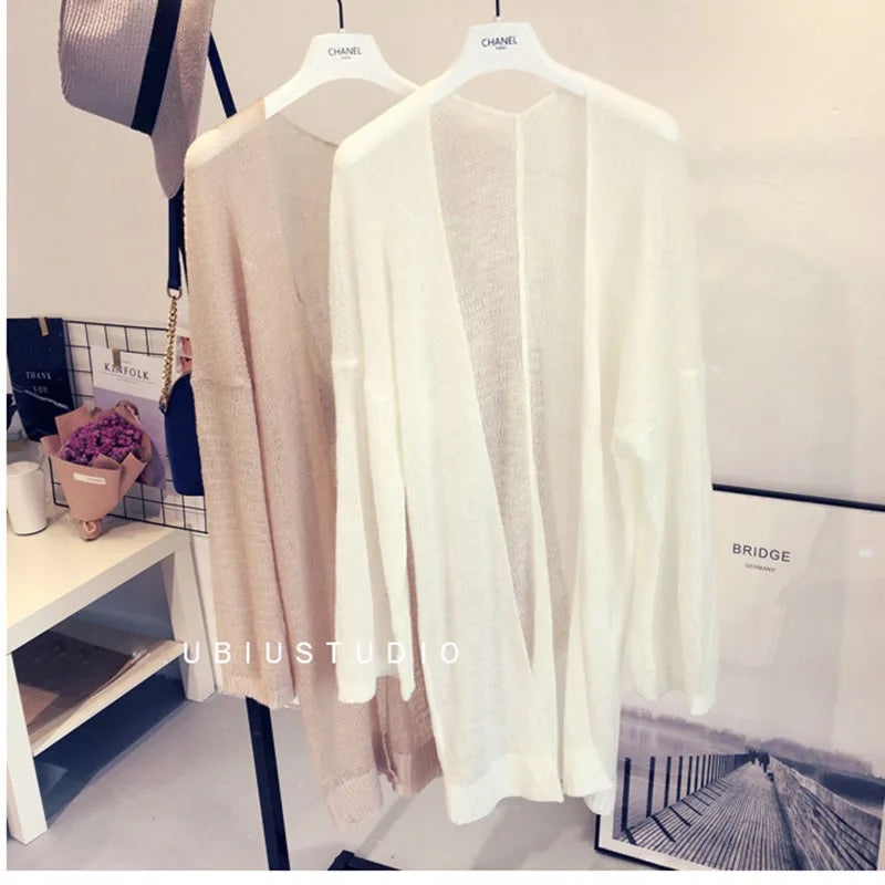 Long Summer Knitted Cardigan