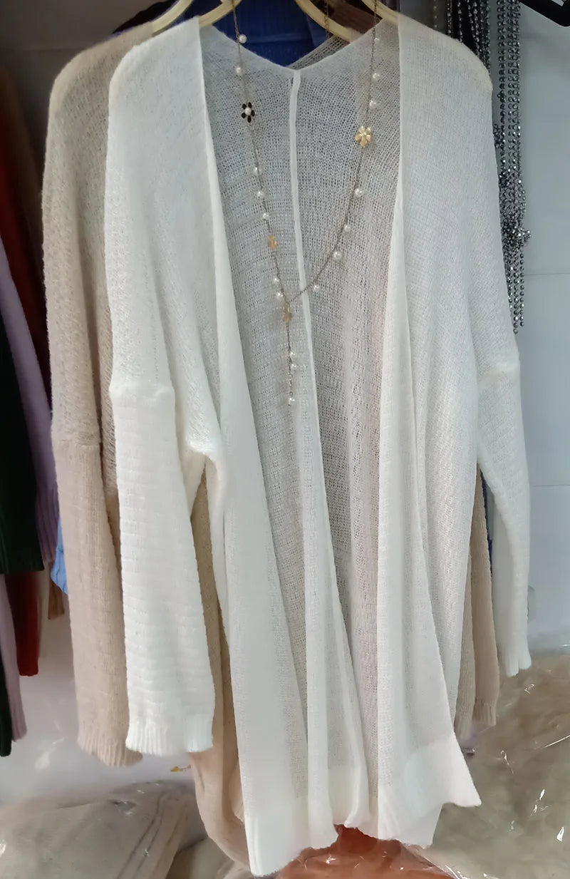 Long Summer Knitted Cardigan