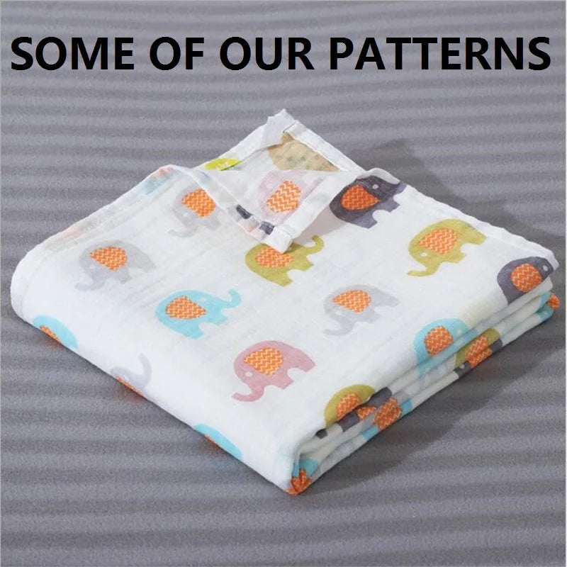 29 Super Soft Cotton Muslin Baby Swaddle Blanket Designs