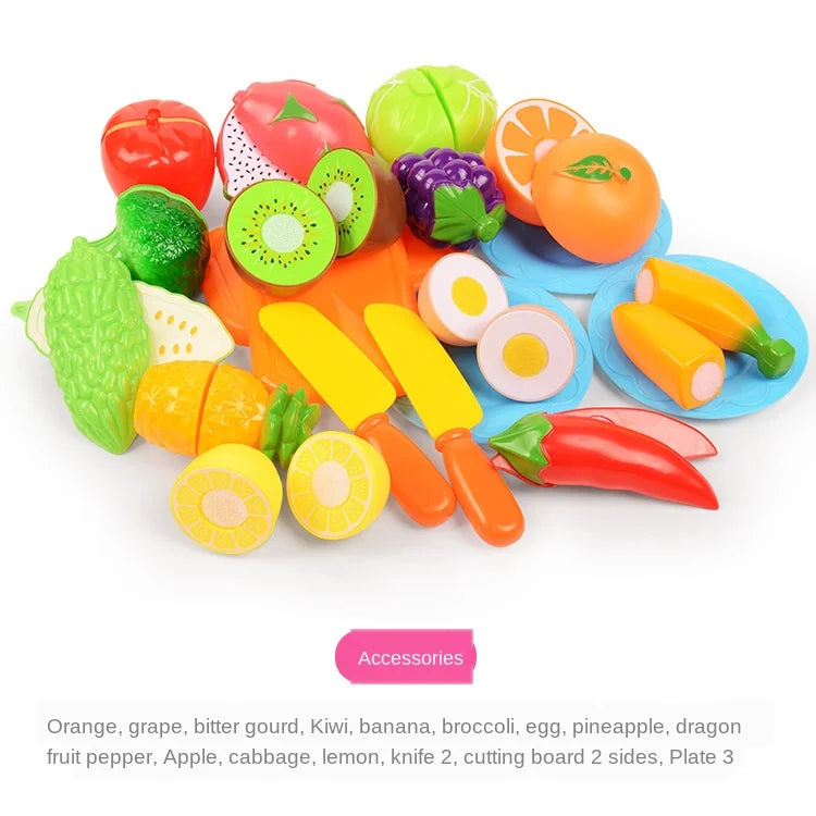 Kitchen Fun Cutting Fruits and Vegetables Food Play House