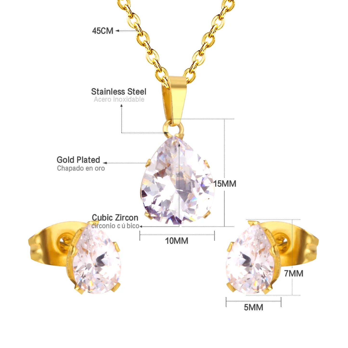 Crystal Bridal Wedding Jewelry Set
