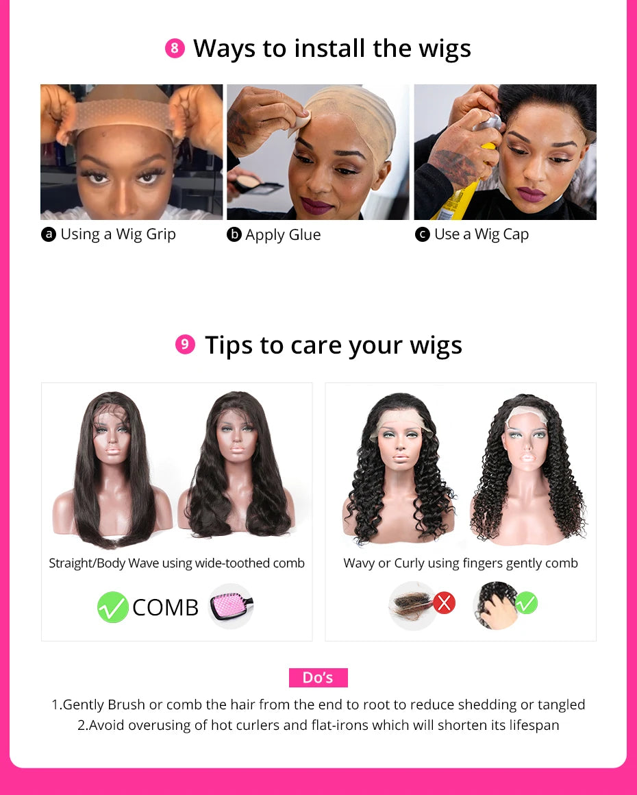 Deep Wave 250% High Density 13x6 HD Lace Frontal Human Hair Wig Brazilian Curly Water Wave Lace Frontal Wigs For Women CEXXY