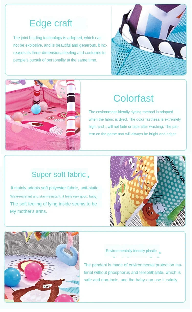 Baby Fitness Frame Crawling Game Blanket