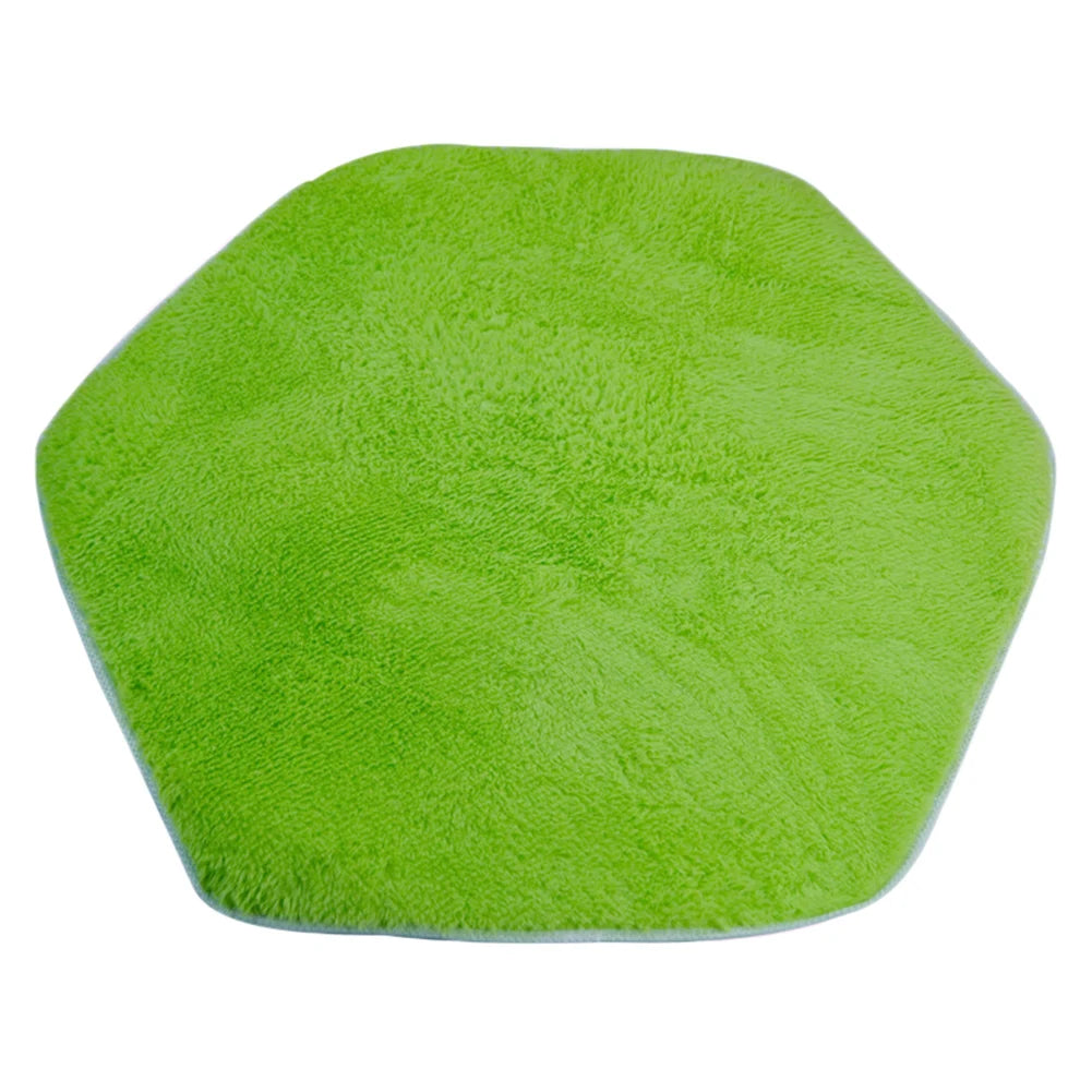 Child Playhouse Tent Carpet Rug Floor Game Cushion Toy Hexagonal Pad Warm Plush Pad Coral Fleece Pad For Children Tent Floor Mat