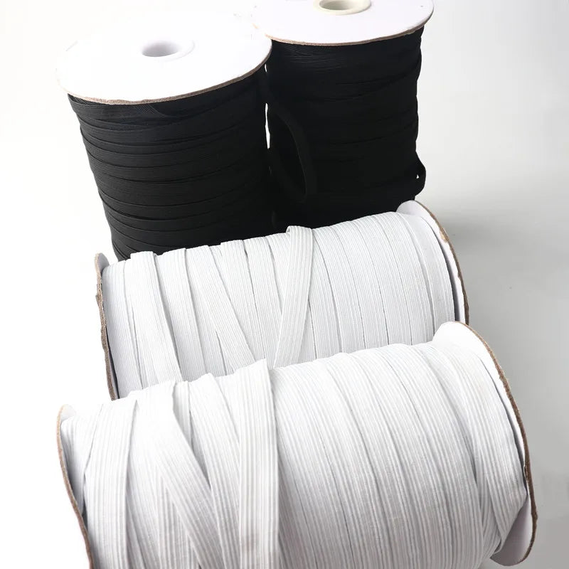 5M High Elastic Mask Band – Nylon-Like Rubber Rope for Sewing, DIY Clothing, and Home Accessories (3mm–12mm