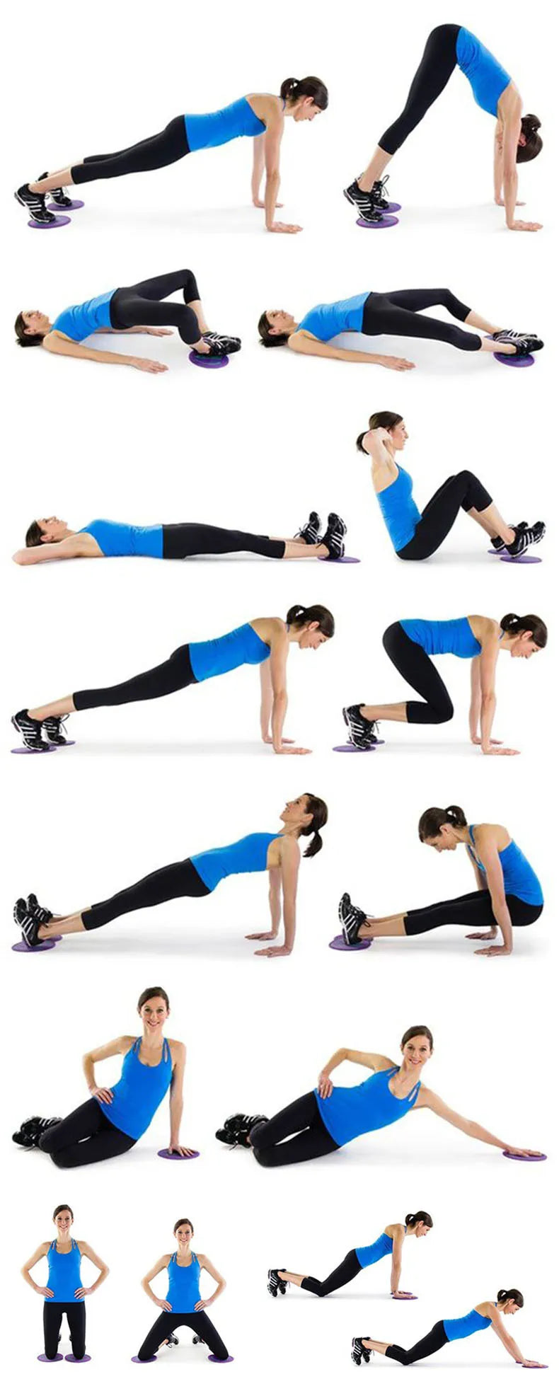 2pcs Abdominal Core Gliding Discs Slider