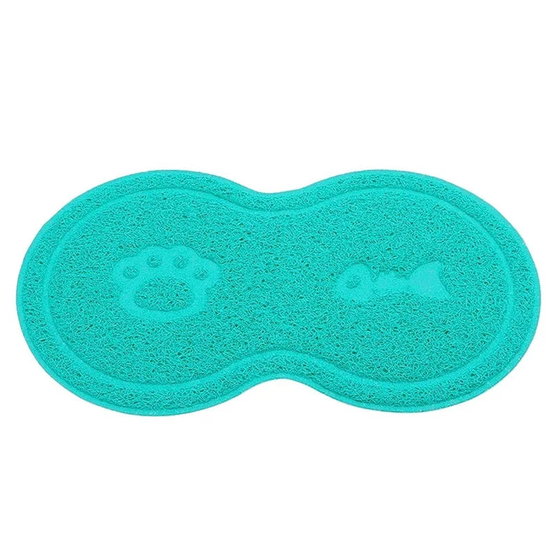 Waterproof Pet Feeding Mat – PVC Bowl Pad & Litter Mat for Cats, Dogs, and Puppies
