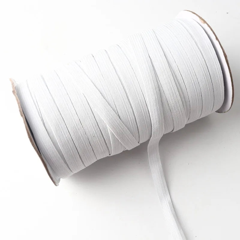 5M High Elastic Mask Band – Nylon-Like Rubber Rope for Sewing, DIY Clothing, and Home Accessories (3mm–12mm