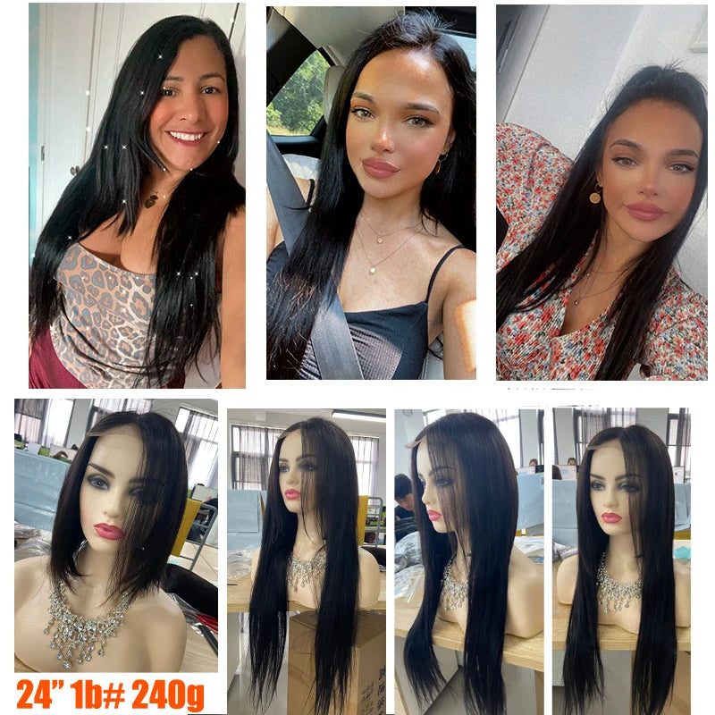 Doreen 160G 200G 240G Volume Series Brazilian Machine Remy Straight Clip In Human Hair Extensions Full Head 10Pcs 16 to 24 Inch