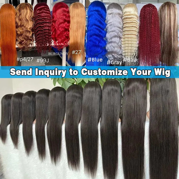 100% Brazilian Human Hair Lace Frontal Wig 13x6
