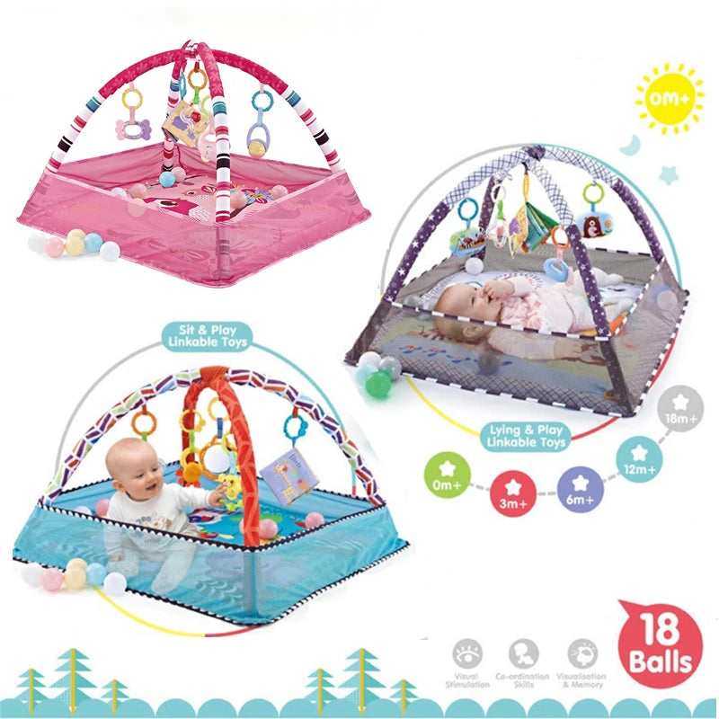 Baby Fitness Frame Crawling Game Blanket