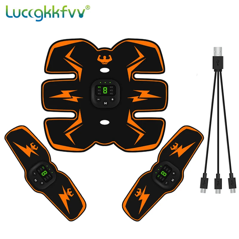 Smart EMS Wireless Muscle Stimulator – Electric Abdominal Trainer, Body Slimming & Weight Loss Massager Stickers