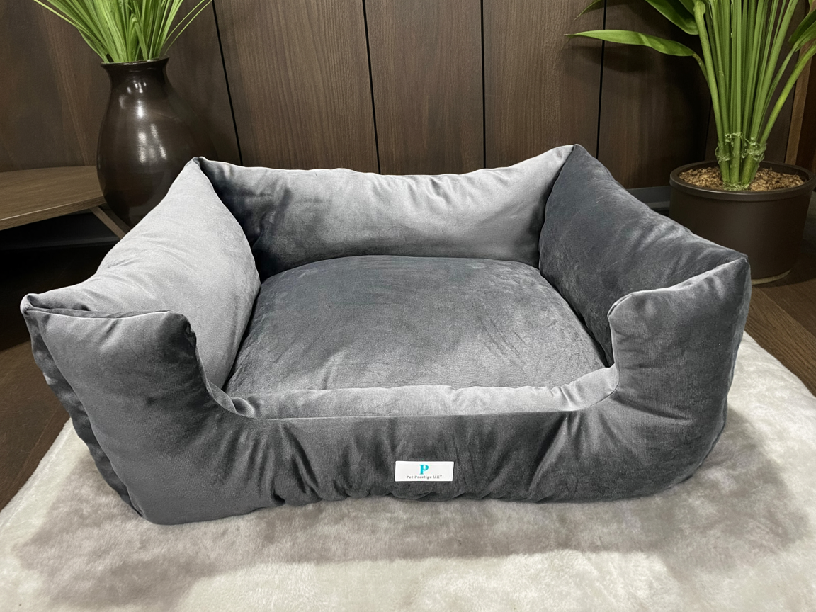 Prestige Natural oatmealLounger Luxury Dog Bed for Mid-to-Large Dogs -Dog Bed