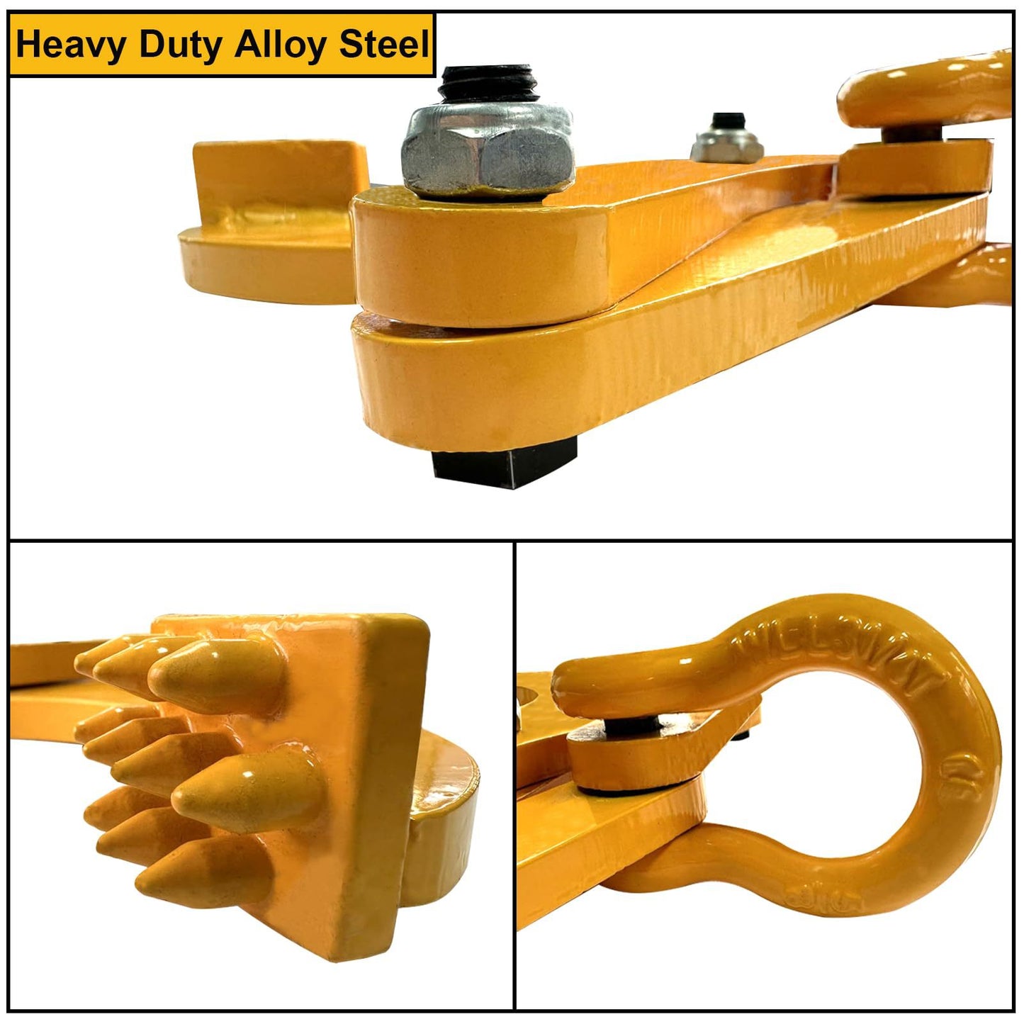 Pallet Puller Clamp 1/2/3T Tree Puller Tool Stump Puller Pallet Grabber Pallet Jack Puller Steel Single Scissor Hook Puller