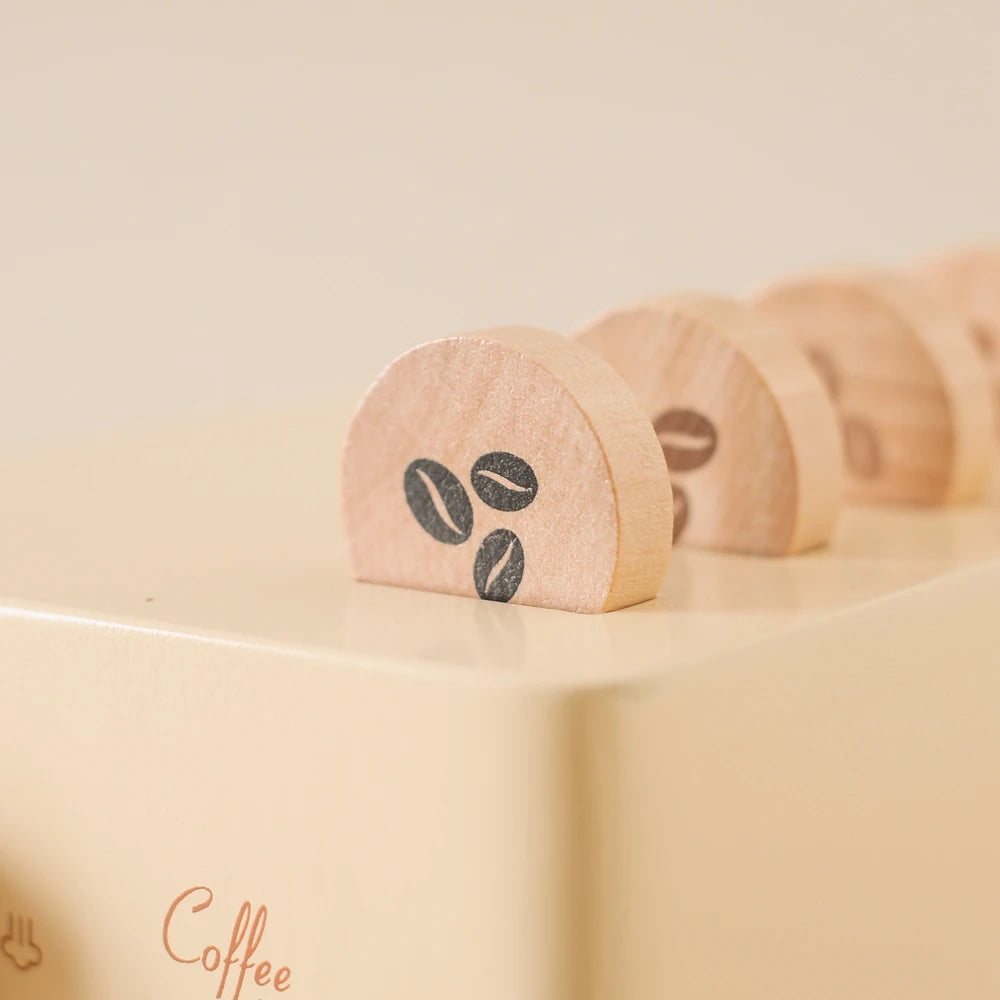 Children's Coffee Machine Kitchen Toys Wooden Montessori Toy Set Kids Cosplay Play House Early Education Educational Toys Gifts