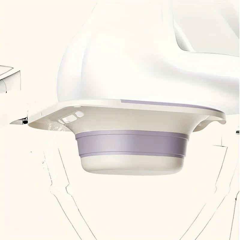 Folding Sitz Bath Basin No Squatting Gynecological Postpartum Nursing Bath Basin Home Pregnant Women's Buttocks Washing Basin