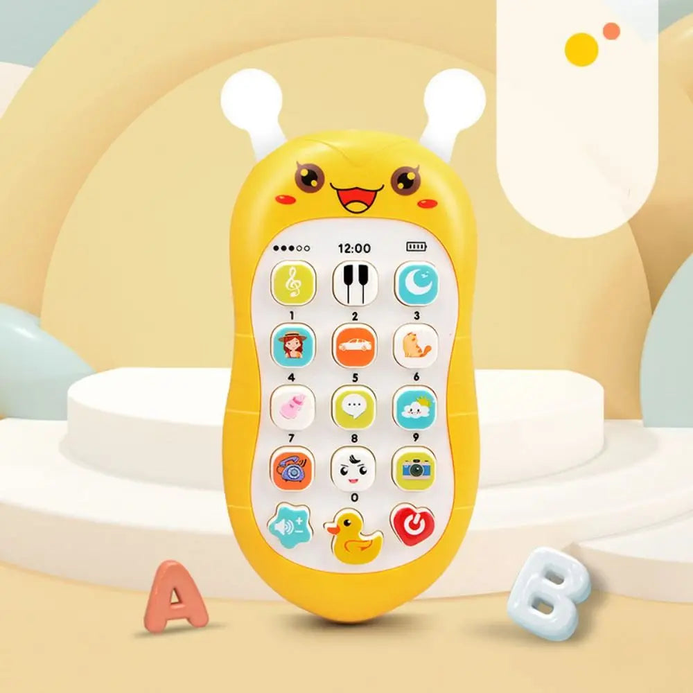 Simulation Phone Electronic Baby Cell Phone Toy Electronic Voice Toy Phones Musical Toys Silicone Safe
