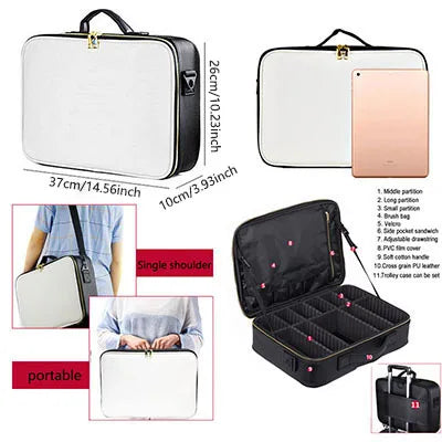 Professional Travel Makeup Cosmetic Bag
