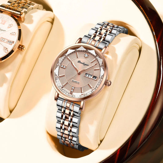 POEDAGAR Top Luxury Brand Woman Watch Waterproof Date Week Elegant Ladies Wristwatch High Quality Fashion Quartz Women's Watches