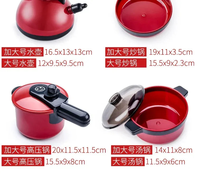 Cooking Kitchen Toys Set For Kids Girl Baby Cutting Fruit Cooking Kitchen Utensils Children's Simulation Education Pretend Play