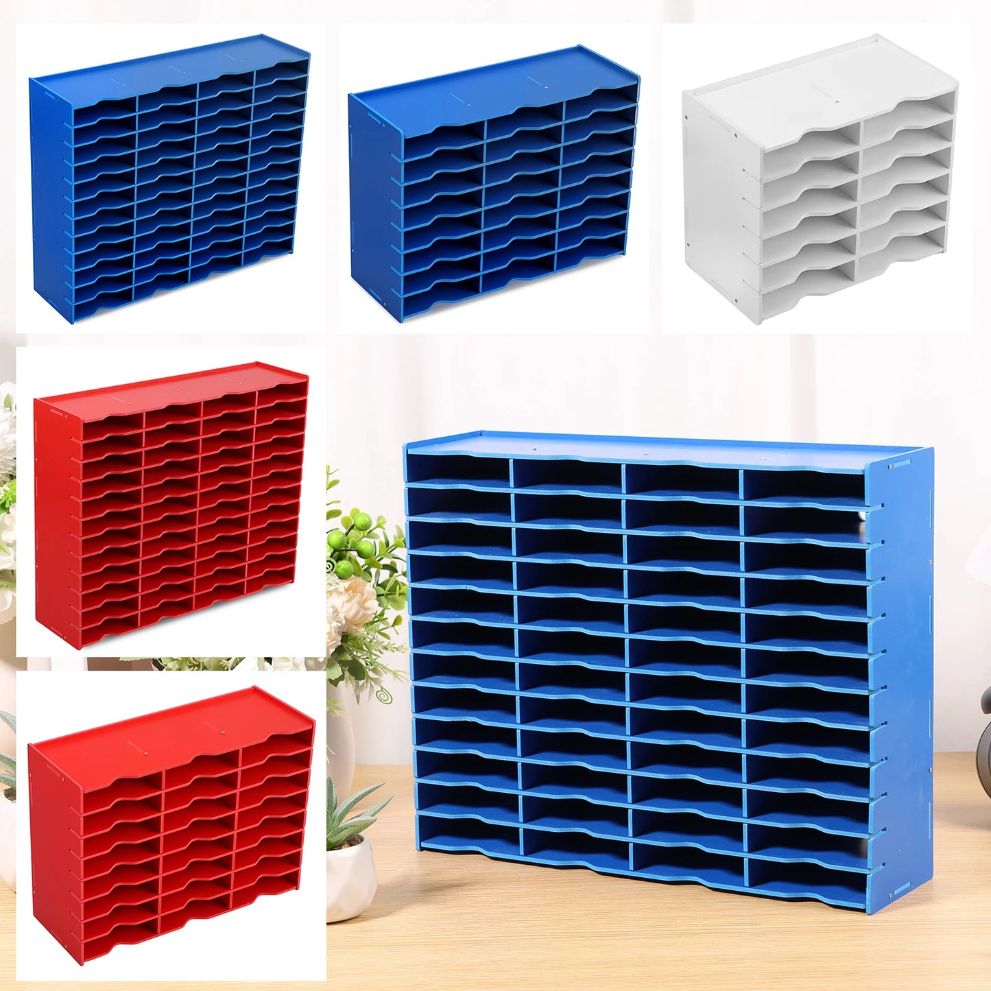 12/24/36/48 Slots Ink Pad Holder and Stamp Pad Storage Organizer Ink Pads Diamond Painting Tray Rack Crafts Painting Tray Rack