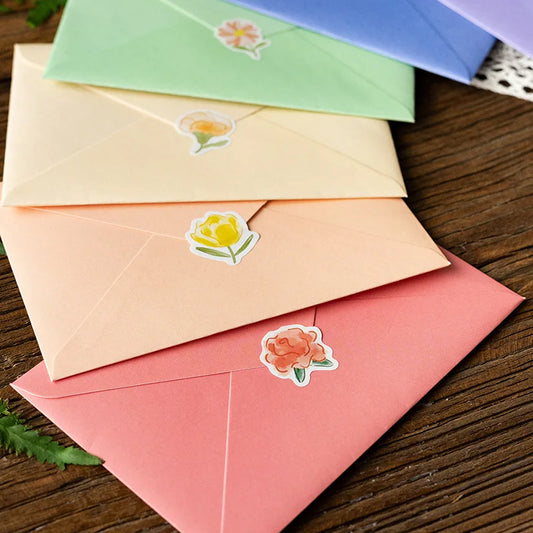 3D pop-up style creative minimalist greeting card original flower blessing card happy birthday party invitation letter gift