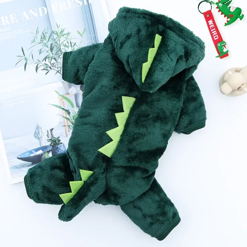 Dinosaur Dog Fleece Pet Jumpsuit