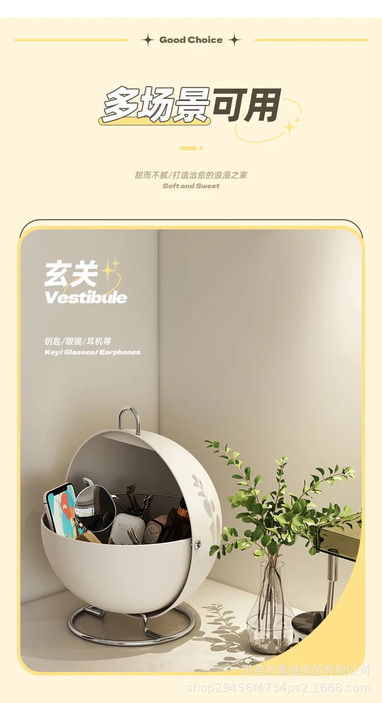 Light Luxury High-End Living Room Desktop Foyer Storage Box Home Organizing Storage Mask Box Miscellaneous Items Fruit Tray Box