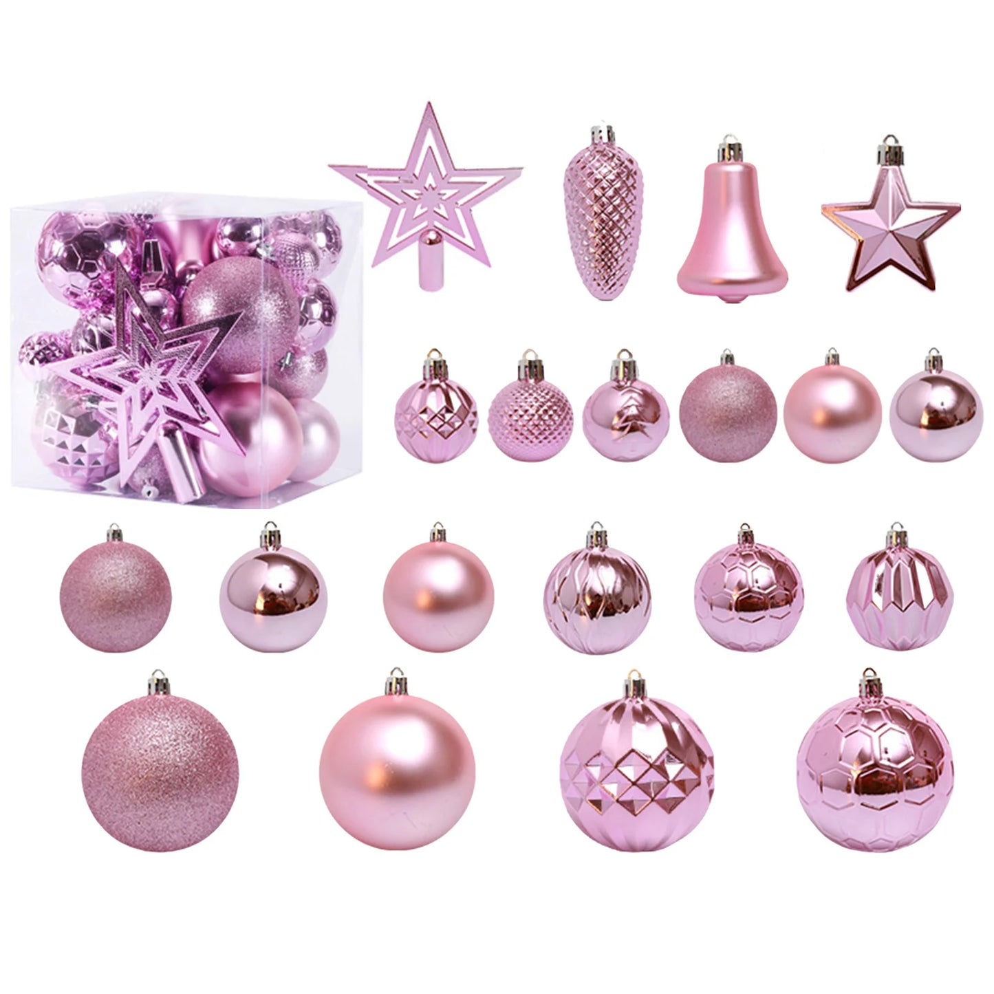 Christmas Tree Hanging Balls Decoration Easy to Hang Lightweight Durable Balls for Parties Weddings Office Buildings MIAO