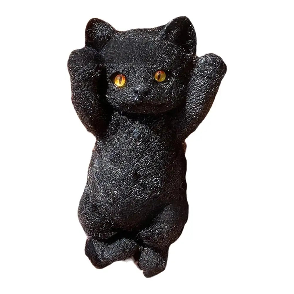 Anxiety Relief Cat Toy Realistic Cat Squeeze Toy for Stress Relief Soft Tpr Fidget Toy for Kids Teens Adults