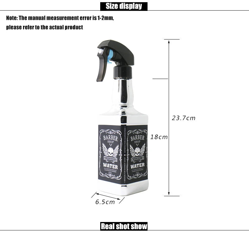 300ML Electroplating Barber Water Spray Bottle