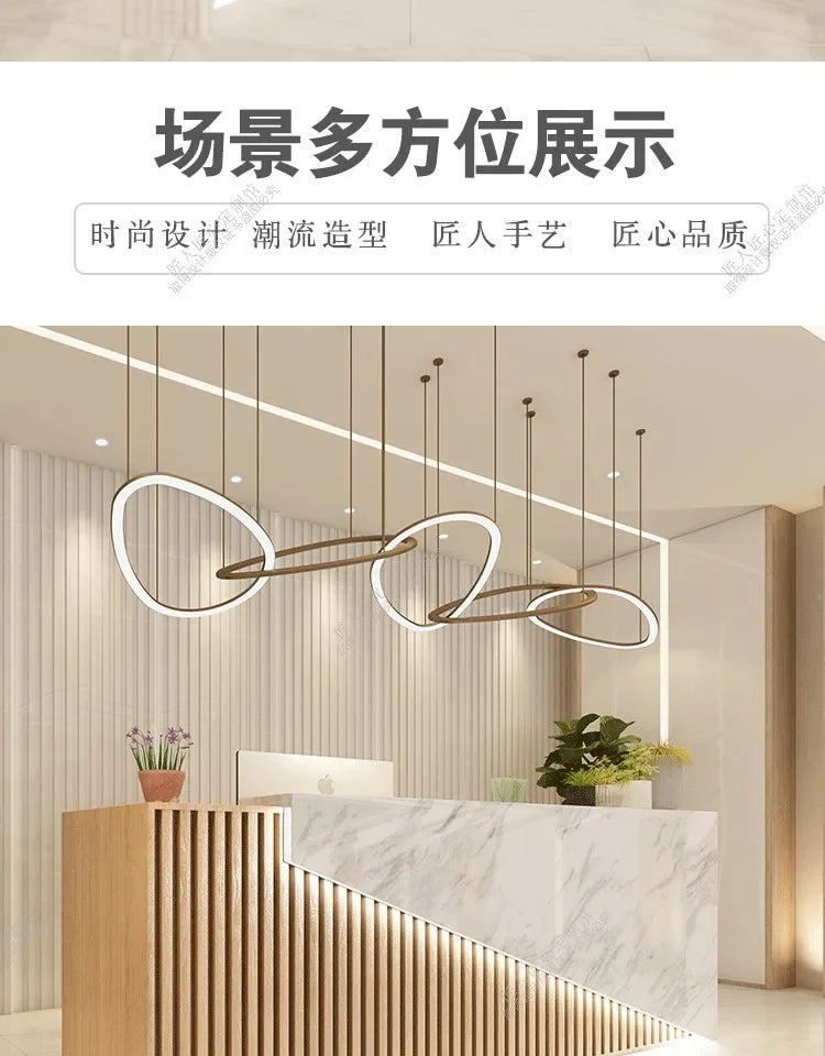 Spa Reception Furniture Minimalist Beauty Salon Storage Aesthetic Supermarket Counter Table Luxury Office Lectern Simple Cafe