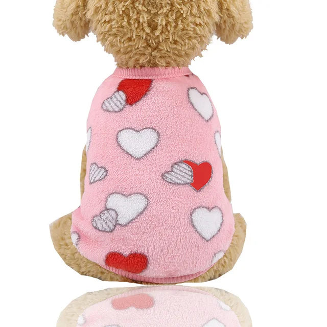 Cute Fleece Dog Winter Coat
