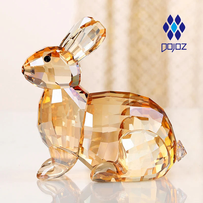 Crystal Dog Figurine for Birthday Gifts Chinese Zodiac Animal Art Craft Lucky Fortune Desktop Decor for Home Office Display