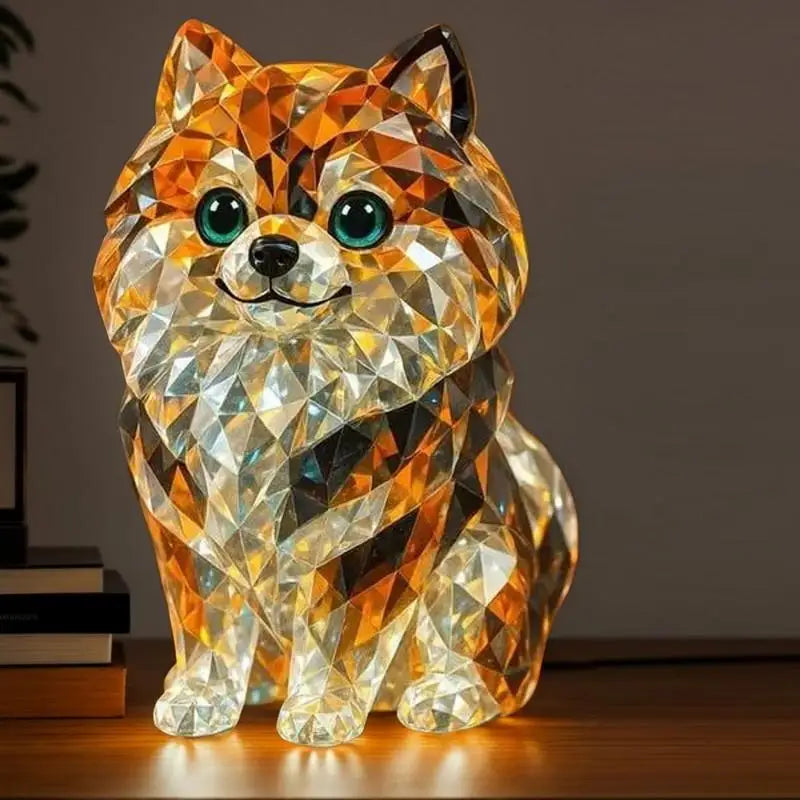 Crystal Animal Figurines Realistic Animal Holiday Collection Handcrafted Collectibles Portable Space-Saving Sculpture For Table