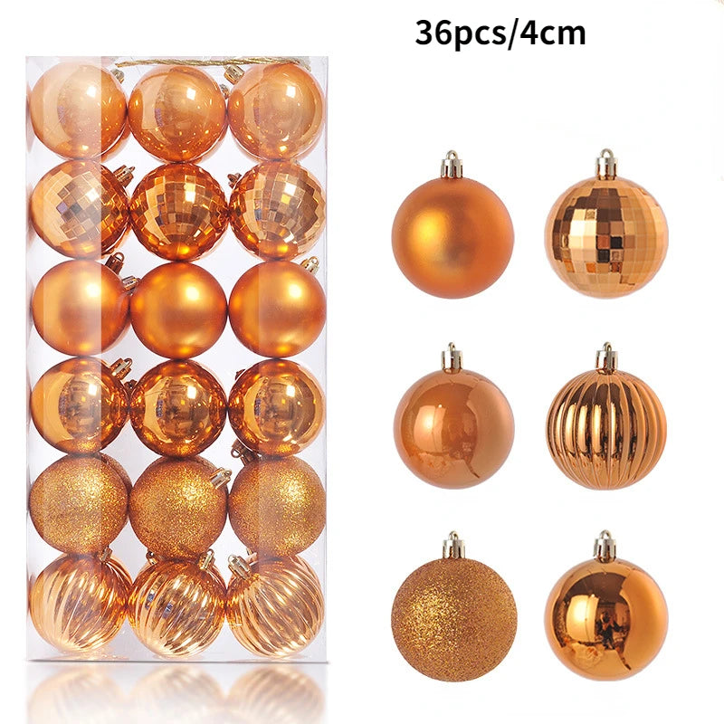 24-36Pcs Xmas Tree Balls Decorations